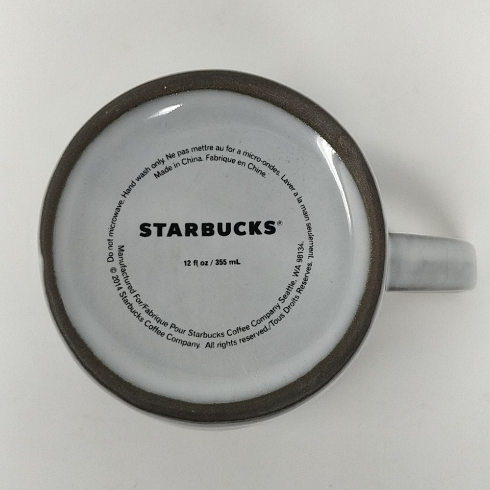 Starbucks 2014 Green Siren Eye Gem Gray Coffee Mug - Picture 7 of 7